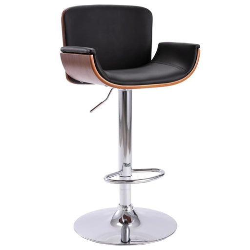 Bar Stool Black Faux Leather Xnitip