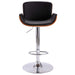 Bar Stool Black Faux Leather Xnitip