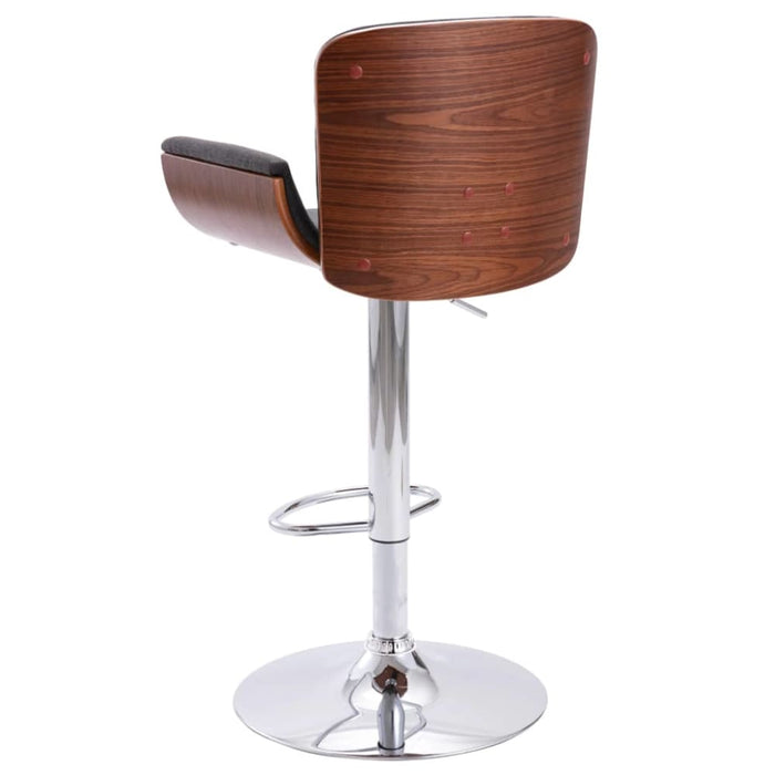 Bar Stool Grey Fabric Xnitik