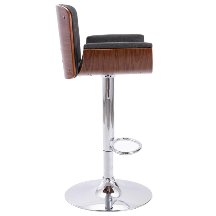 Bar Stool Grey Fabric Xnitik