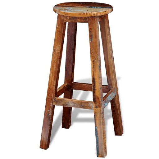 Bar Stool Solid Reclaimed Wood Gl75416