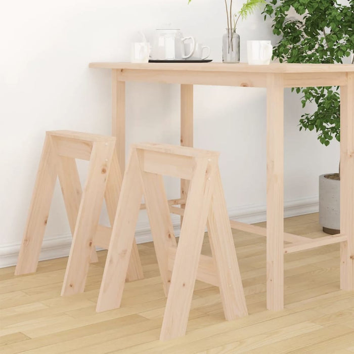 Stools 2 Pcs 40x40x60 Cm Solid Wood Pine Nxtlla