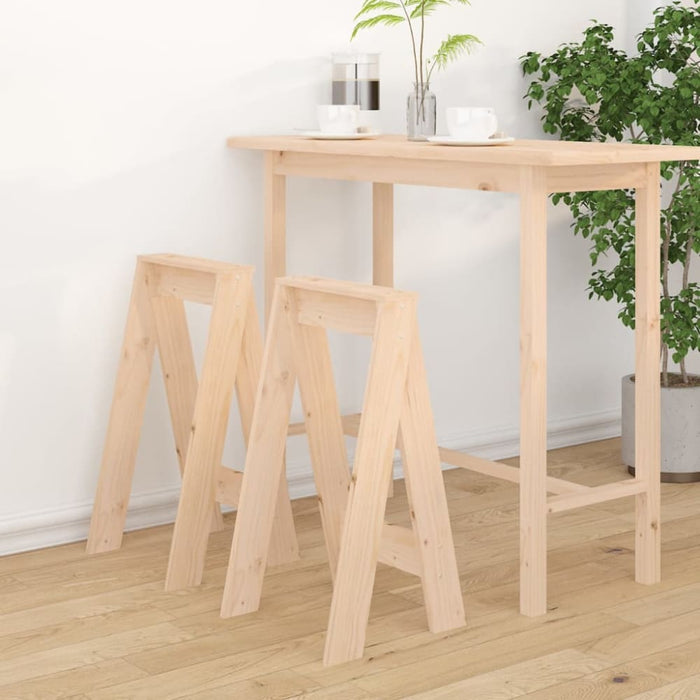 Stools 2 Pcs 40x40x75 Cm Solid Wood Pine Nxtllk