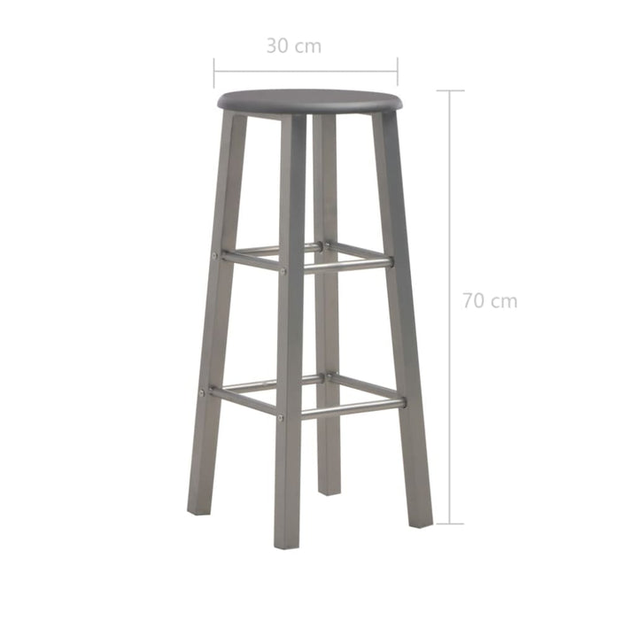 Bar Stools 2 Pcs Anthracite Mdf Gl712