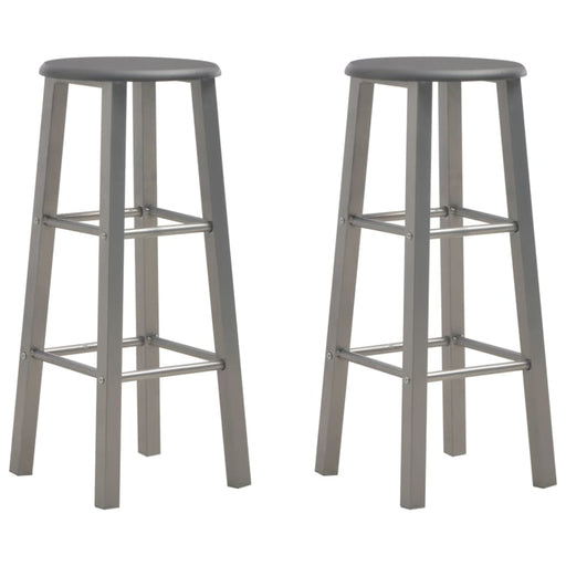 Bar Stools 2 Pcs Anthracite Mdf Gl712