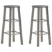 Bar Stools 2 Pcs Anthracite Mdf Gl712