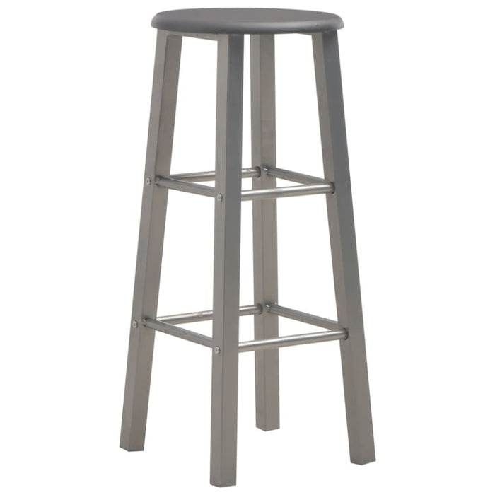 Bar Stools 2 Pcs Anthracite Mdf Gl712