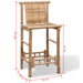 Bar Stools 2 Pcs Bamboo Xaxaka