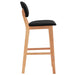 Bar Stools 2 Pcs Black Fabric Xnktit