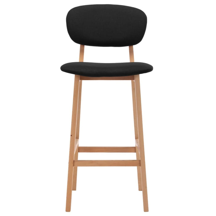 Bar Stools 2 Pcs Black Fabric Xnktit