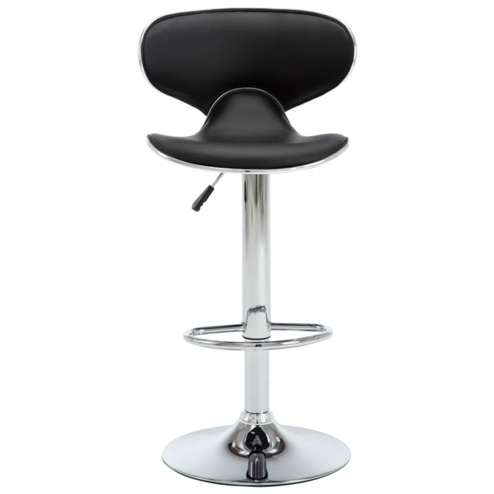 Bar Stools 2 Pcs Black Faux Leather Txtlaa