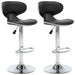 Bar Stools 2 Pcs Black Faux Leather Txtlaa