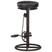 Bar Stools 2 Pcs Black Real Goat Leather Gl703696