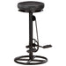 Bar Stools 2 Pcs Black Real Goat Leather Gl703696