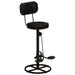 Bar Stools 2 Pcs Black Real Goat Leather Ttnxol