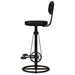 Bar Stools 2 Pcs Black Real Goat Leather Ttnxol