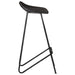 Bar Stools 2 Pcs Black Real Leather Gl66761