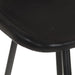 Bar Stools 2 Pcs Black Real Leather Gl66761