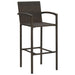 Bar Stools 2 Pcs Brown Poly Rattan Gl690151