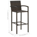 Bar Stools 2 Pcs Brown Poly Rattan Gl690151