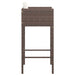 Bar Stools 2 Pcs With Cushions Brown Poly Rattan Gl67416656