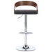 Bar Stools 2 Pcs Dark Grey Fabric And Bentwood Xntoal