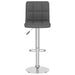 Bar Stools 2 Pcs Dark Grey Fabric Ttaxab