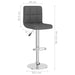 Bar Stools 2 Pcs Dark Grey Fabric Ttaxab