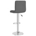 Bar Stools 2 Pcs Dark Grey Fabric Ttaxab