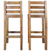 Bar Stools 2 Pcs Solid Reclaimed Wood Gl7375