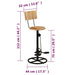 Bar Stools 2 Pcs Solid Wood Mango Ttnxon