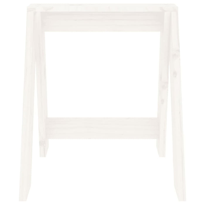 Stools 2 Pcs White 40x40x45 Cm Solid Wood Pine Nxtllb