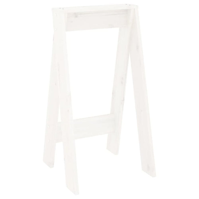 Stools 2 Pcs White 40x40x75 Cm Solid Wood Pine Nxtlib