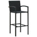 Bar Stools 4 Pcs Black Poly Rattan Tlxpna