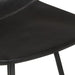 Bar Stools 4 Pcs Black Real Leather Gl6666