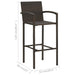 Bar Stools 4 Pcs Brown Poly Rattan Gl67215