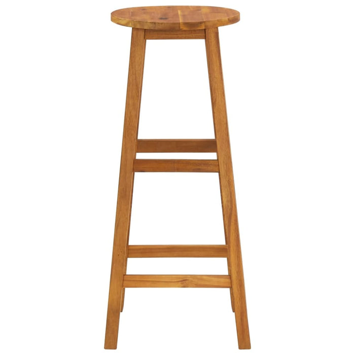 Bar Stools 4 Pcs Solid Acacia Wood Gl69715