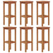 Bar Stools 6 Pcs Solid Wood Acacia Toopkkb