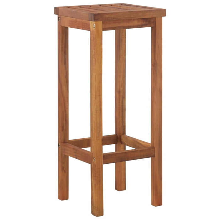 Bar Stools 8 Pcs Solid Wood Acacia Toopkko