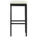 Bar Stools With Cushions 2 Pcs Black Poly Rattan Gl6851