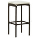 Bar Stools With Cushions 2 Pcs Brown Poly Rattan Gl68019