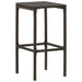 Bar Stools With Cushions 2 Pcs Brown Poly Rattan Gl68019