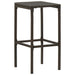 Bar Stools With Cushions 3 Pcs Brown Poly Rattan Gl6791