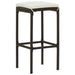 Bar Stools With Cushions 3 Pcs Brown Poly Rattan Gl6791