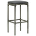 Bar Stools With Cushions 3 Pcs Grey Poly Rattan Gl6981