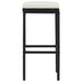 Bar Stools With Cushions 4 Pcs Black Poly Rattan Gl69216