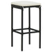 Bar Stools With Cushions 4 Pcs Black Poly Rattan Gl69216