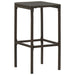 Bar Stools With Cushions 4 Pcs Brown Poly Rattan Gl67715