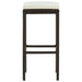 Bar Stools With Cushions 4 Pcs Brown Poly Rattan Gl67715