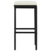 Bar Stools With Cushions 6 Pcs Black Poly Rattan Gl67519